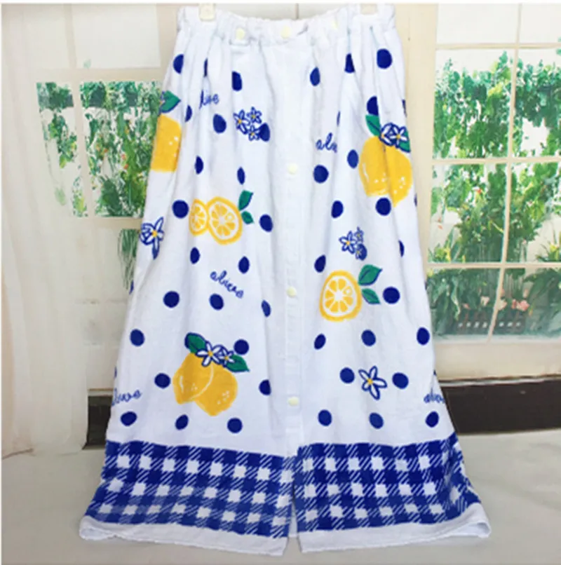 1 шт., 80X120 см, хлопок, полотенце, пригодное для носки, мягкое, водопоглощающее, регулируемое, эластичное, с кнопкой, для салона красоты, юбка, полотенце, T7