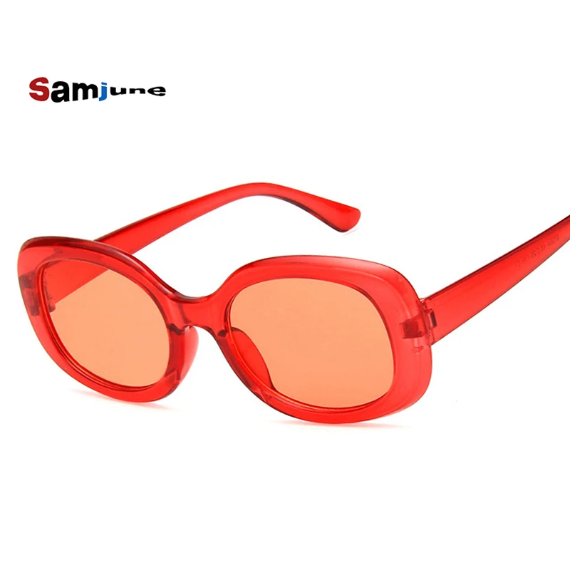 Samjune Новое поступление летние солнцезащитные очки для мужчин и женщин овальной