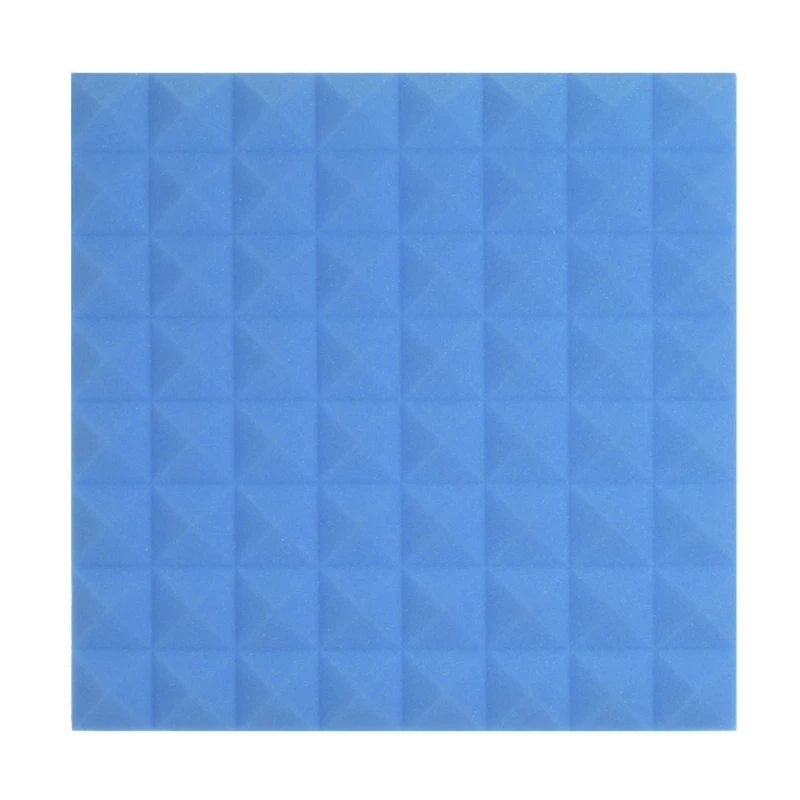 Синий 50x50x5,5 см акустическая пена Звукопоглощающая клиновидная плитка для студии/музыки - Цвет: Синий
