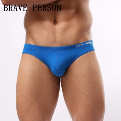 Трусы брифы мужские из нейлона Брендовое нижнее белье бандаж пикантные трусы