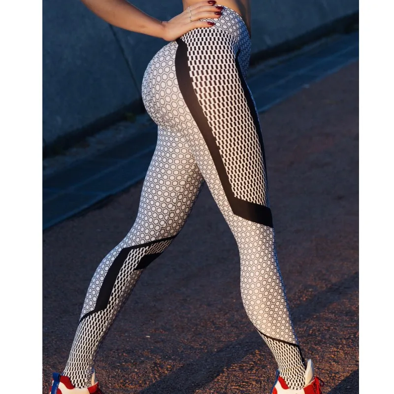 Zmvkgsoa athleisure женские Леггинсы Спортивная одежда в горошек 3D для фитнеса время
