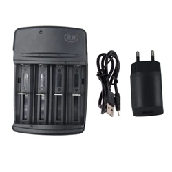 USB Cable EU charger 4 слота смарт-зарядное устройство USB Батарея Зарядное устройство для Перезаряжаемые C AA AAA AAAA 1,5 V щелочные батареи 3,2 V LiFePo4 32650 22650 18650 Батарея Зарядное устройство - Цвет: USB Cable EU charger