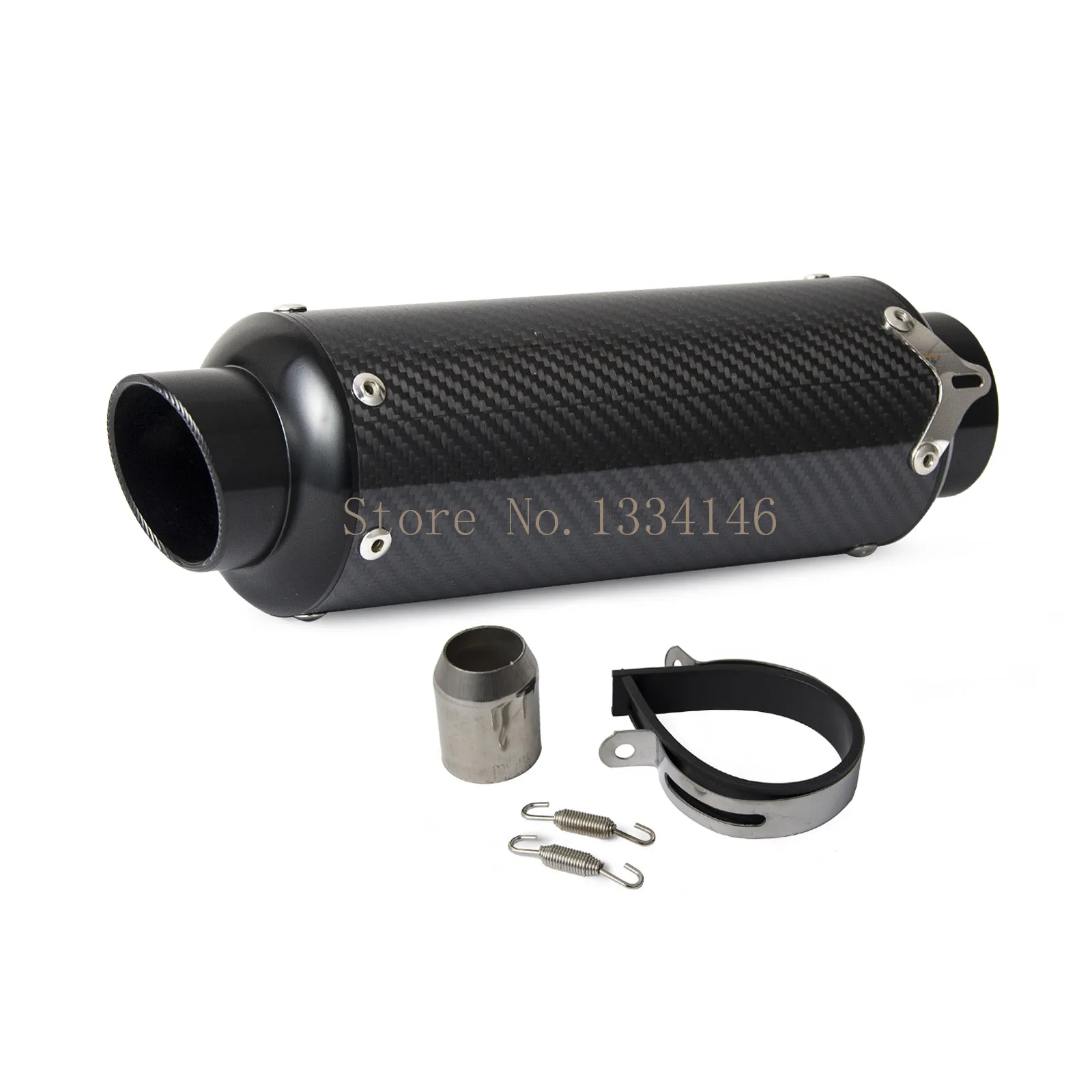 

Black Carbon Fiber CNC Exhaust Muffler Pipe For Street Sport Racing motorcycles