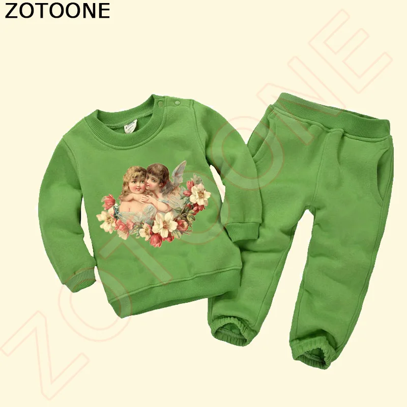 ZOTOONE гладить на цветок ангел патчи для одежды наклейки футболка Переводные