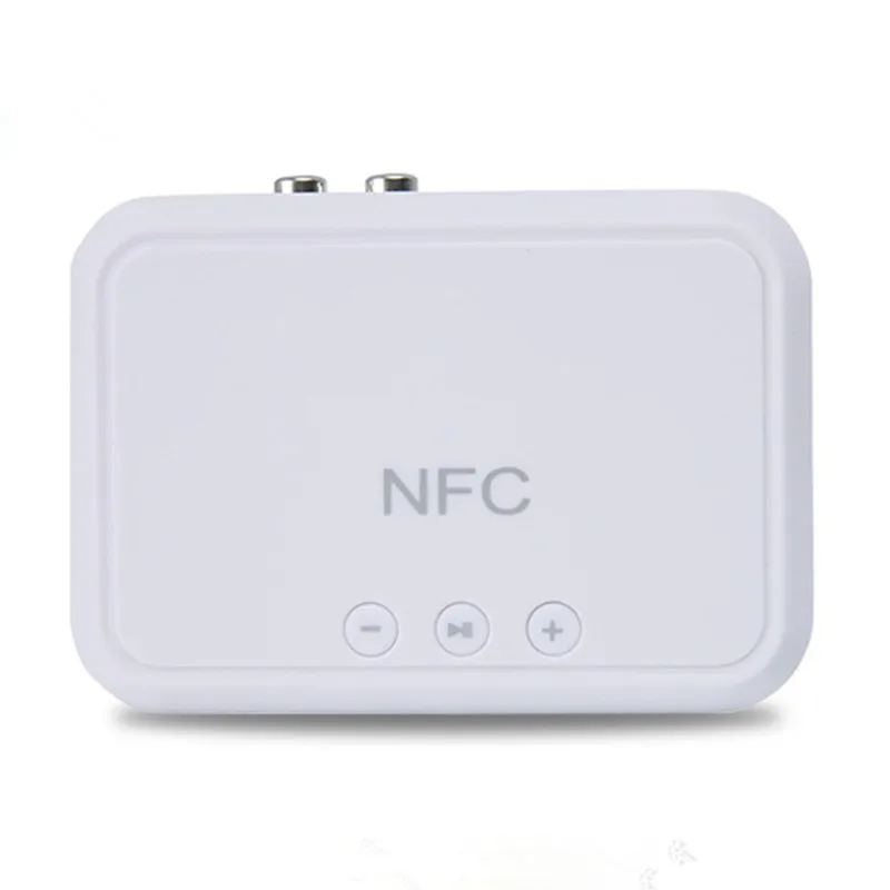 VIKEFON Bluetooth приемник NFC/USB диск музыка чтение стерео беспроводной адаптер 3,5 мм AUX/RCA Автомобильный Динамик Bluetooth аудио приемник - Цвет: Белый