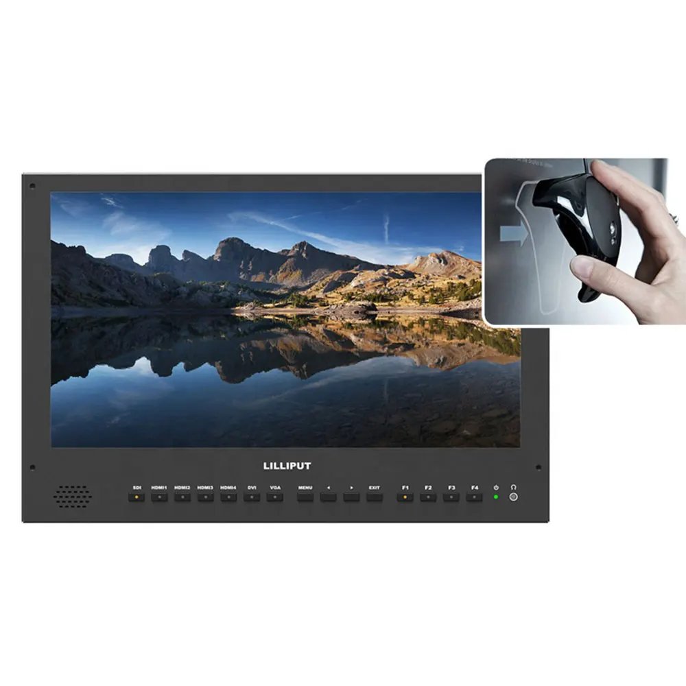 LILLIPUT BM280 4KS Новый 28 &quot3840x2160 4x4K HDMI 3G SDI In &amp Out трансляционный режиссерский монитор с