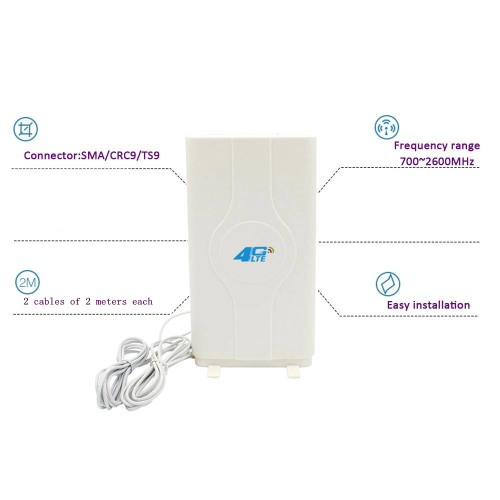 88DBi High Gain 2G/3G/4G LTE GSM WCDMA Multi-Band Wireless Signal Improver Antenna for Mobile Hotspot Wifi Routers(SMA Connector | Мобильные