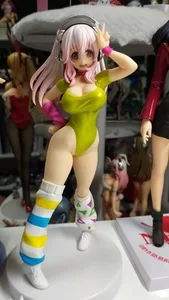 Японская Оригинальная фигурка аниме SUPER SONICO 80-х ver, Коллекционная модель, игрушки для мальчиков