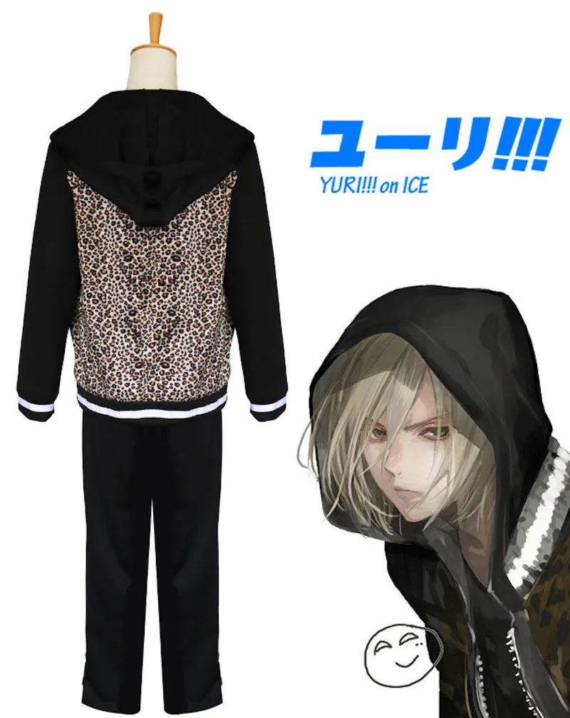 Униформа YURI для катания на коньках куртка Yuri Plisetsky + толстовка с капюшоном