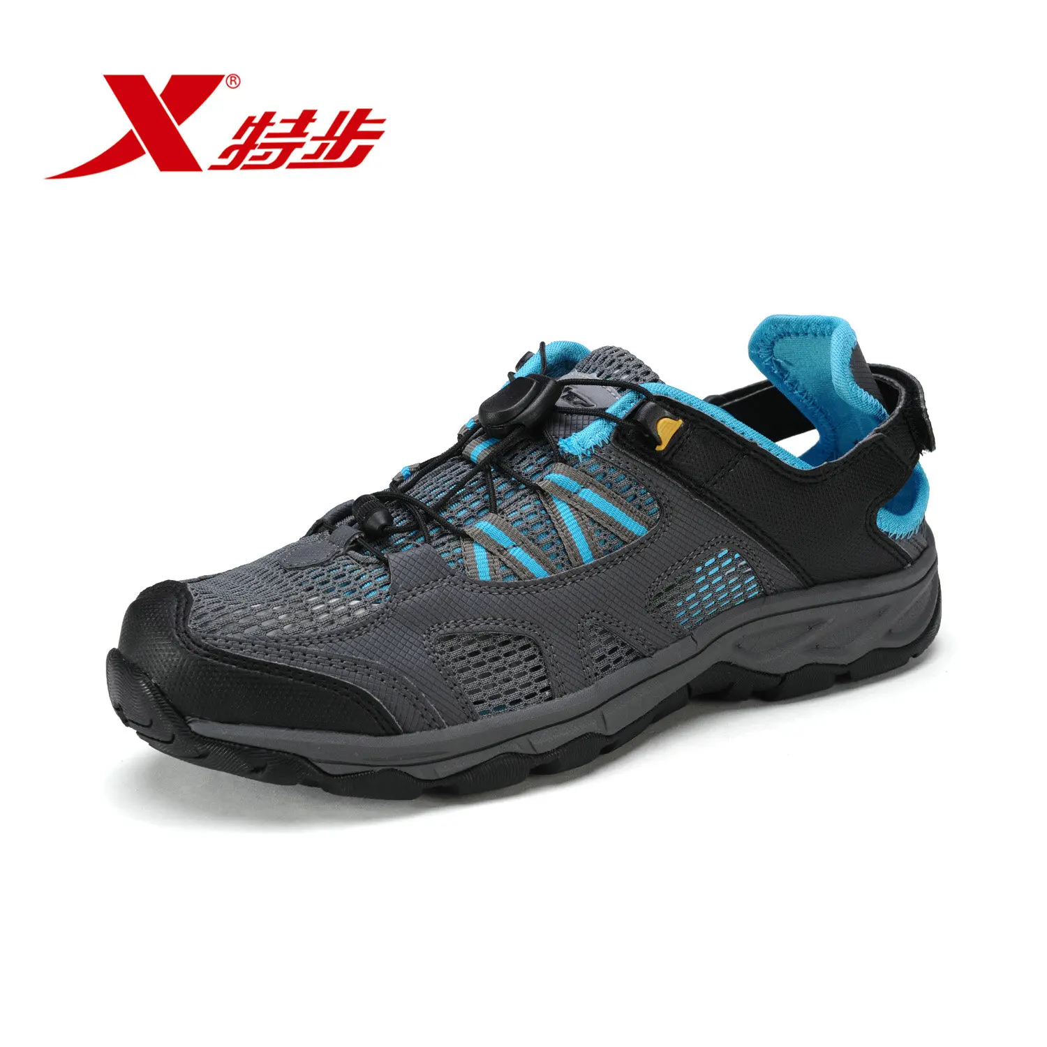 [official] XTEP genuine man travel shoes breathable leather stitching on foot outdoor 986219179308 | Спорт и развлечения