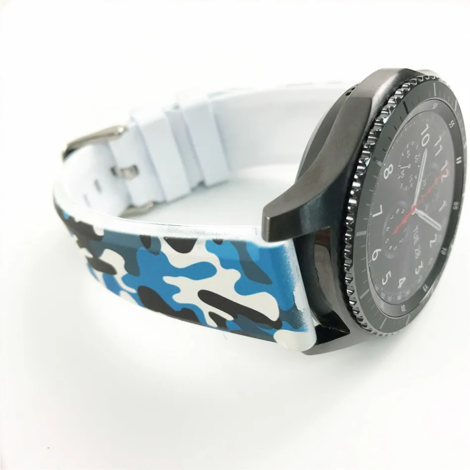 Армейский ремешок для часов Xiaomi Huami AMAZFIT Pace Stratos 2 2S Pebble Time 22 мм камуфляжный