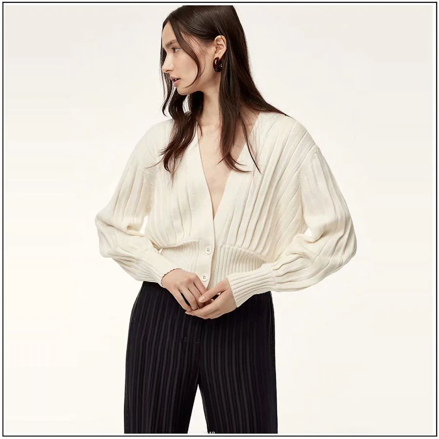 Низкий вырез свитер для фейерверка глубокий v-образные вырезы с длинными