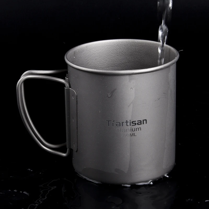 Tiartisan 300 мл титановая чашка для кемпинга на открытом воздухе посуда напитков