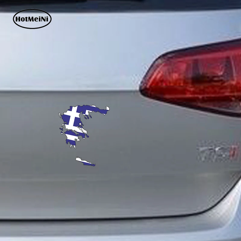 HotMeiNi автомобильный Стайлинг греческий силуэт флаг бампер наклейка карта JDM для