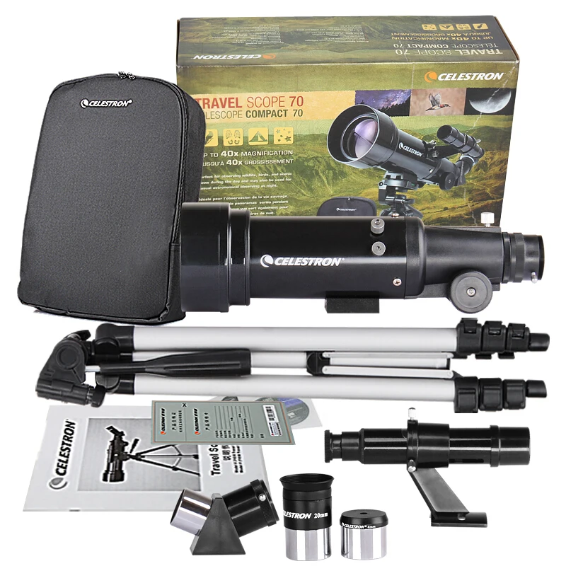 CELESTRON PowerSeeker 70400 астрономический телескоп компактный портативный штатив