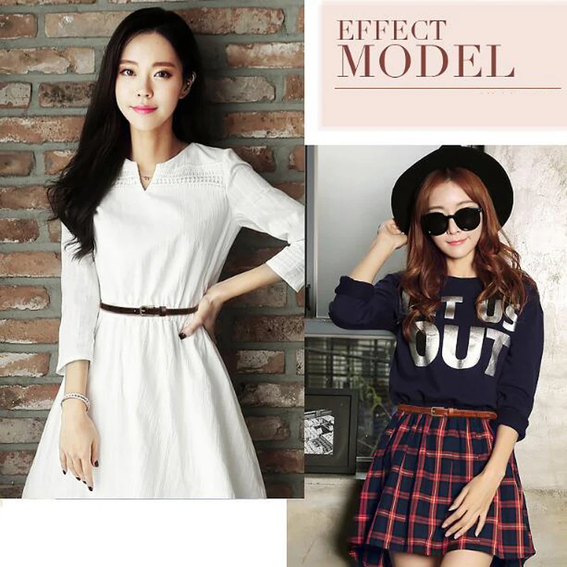 Цветок пробивал 1.35 см сплит подлинная корова кожаный пояс. женщина платье