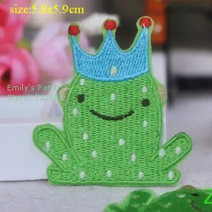 Бесплатная доставка Набор из 10 шт. в виде лягушки с вышивкой героев мультфильмов