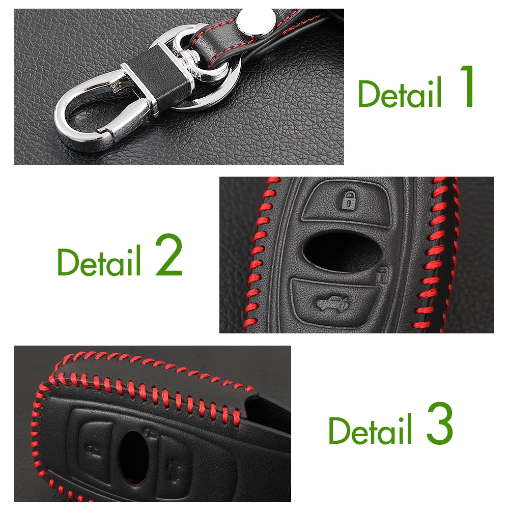 AndyGo автомобильный Стайлинг из натуральной кожи чехол для автомобильного ключа