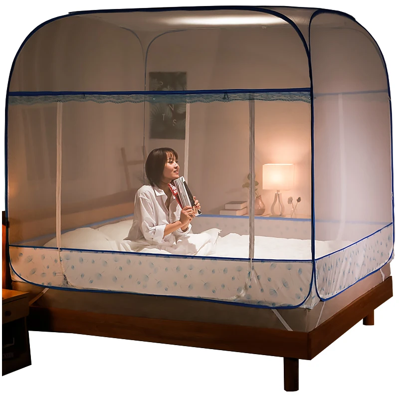 Односпальная монгольская юрта Москитная Сетка кружевная Студенческая москитная