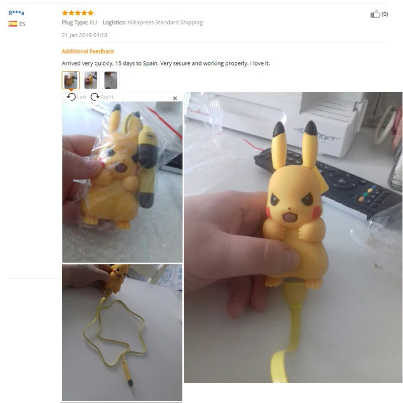 Милый адаптер для мобильного телефона Pikachue USB зарядное устройство iPhone Xs Xr Max X 8 7 6s 6