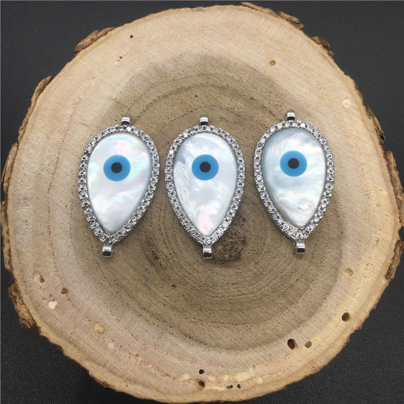 Каплевидная форма в виде ракушки сглаза очарование Разъем Кулон проложенный