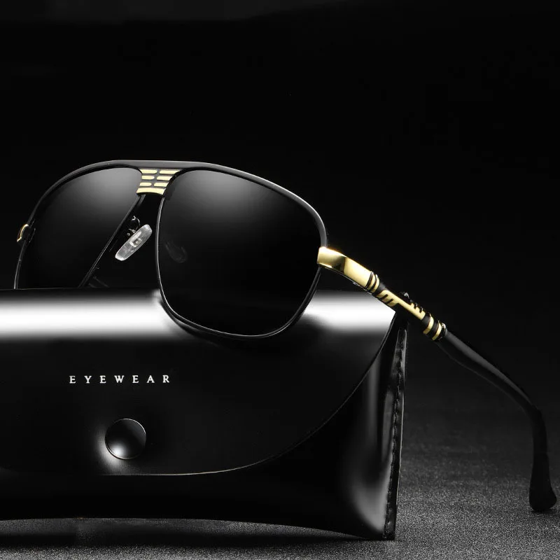 Мужские солнцезащитные очки Carter винтажные поляризационные в ретро стиле с