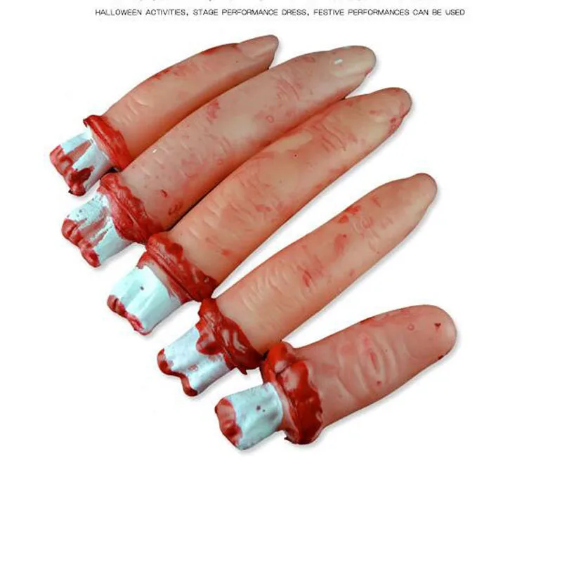 Террор относится к крови рука сломанный палец Хэллоуин весь человек