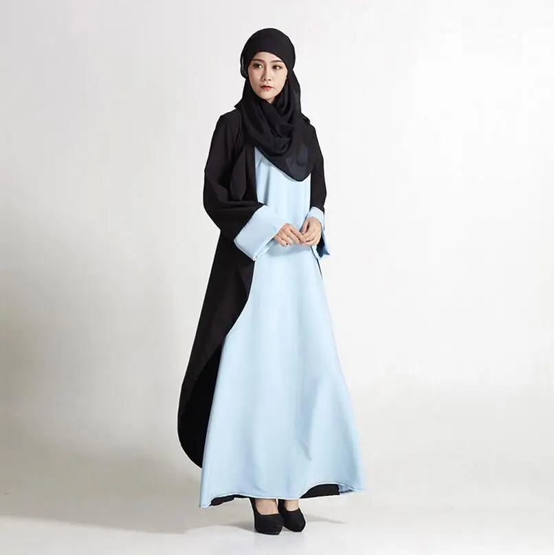 Новинка 2018, искусственное мусульманское платье из двух частей для взрослых, женская одежда для джилбаба, женское искусственное платье a465