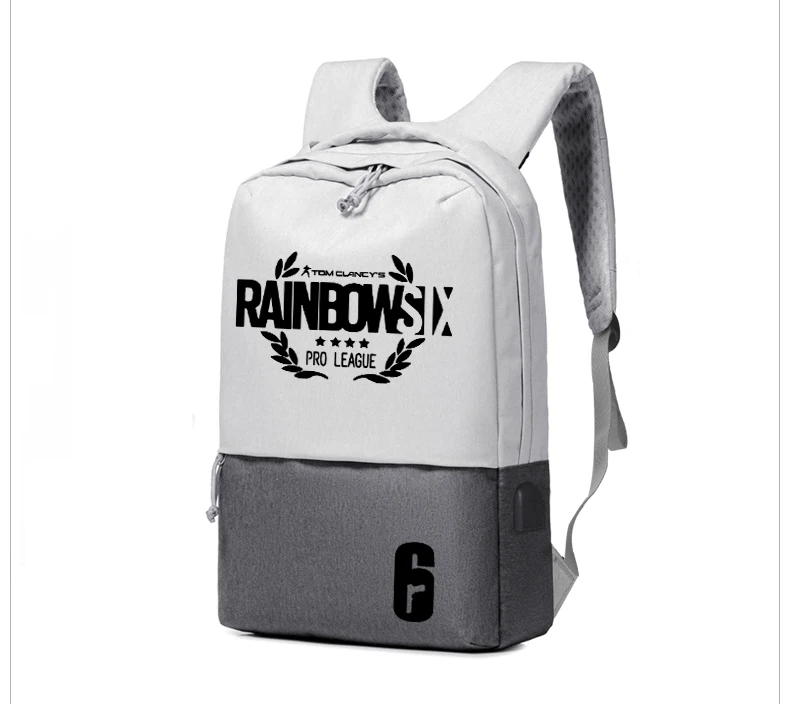 Рюкзак для игр Tom Clancy's Rainbow Six Siege, оксфордская сумка для книг, школьные сумки для мальчиков, рюкзак для путешествий с usb-зарядкой, рюкзак для ноутбука