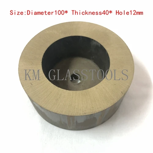 100x40x12hole Хорошее качество! Каменное колесо, шлифовка и полировка, подходит для стекла одиночной, Двойной кромки машины - Наружный диаметр: 100x40x12hole