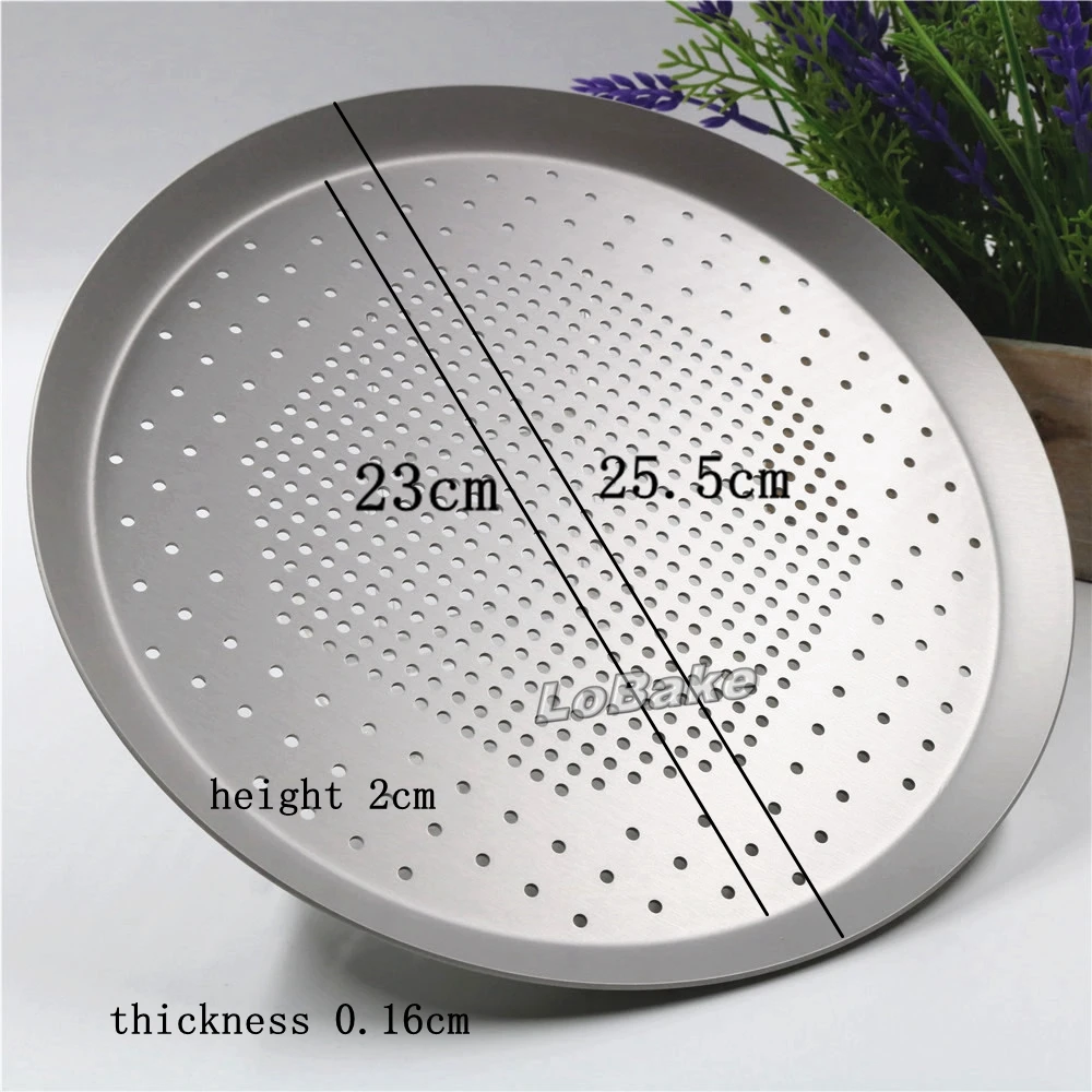 Анодированная алюминиевая круглая сковорода для пиццы 9 дюймов толщина 0 16 см|pizza