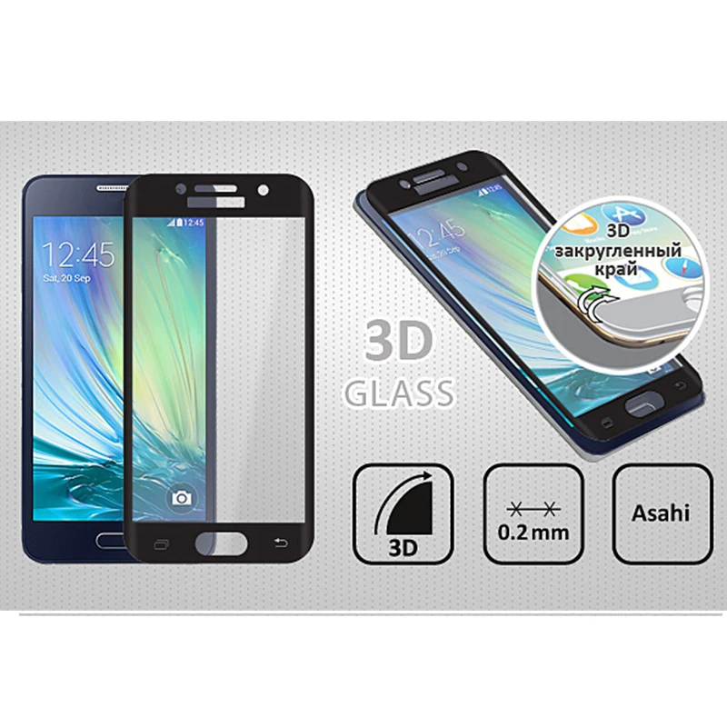 AINY 3D защитный Стекло Экран протектор для samsung Galaxy A3 (2017) изогнутая передняя крышка