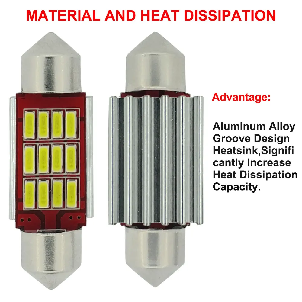 2x C5W CANBUS Led 31 мм 36 39 41 Festoon лампа без ошибок 4014SMD Автомобильная купольная сигнальная