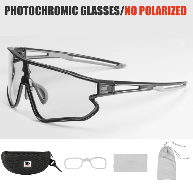 Photochromic CATEYE поляризованные велосипедные очки с защитой от уф400 лучей фотохромные линзы, велосипедные солнцезащитные очки для мужчин и женщин, очки для альпинизма, рыбалки - Цвет: Photochromic