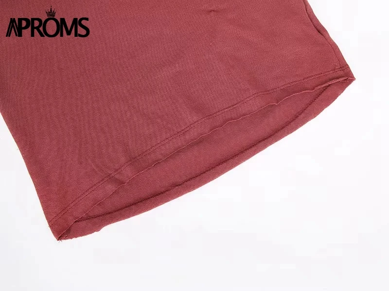 Aproms однотонная корейская модная базовая футболка с длинным рукавом, Женский хлопковый топ, осенняя уличная тонкая футболка, женские белые ржавчины футболки