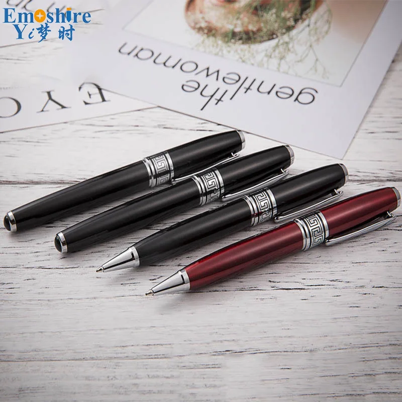 

2 Color 0.5mm Refill Metal Ballpoint Pen Roller Ball Pen Ball Pen for Weeding Gifts Custom Logo for Gifts P539