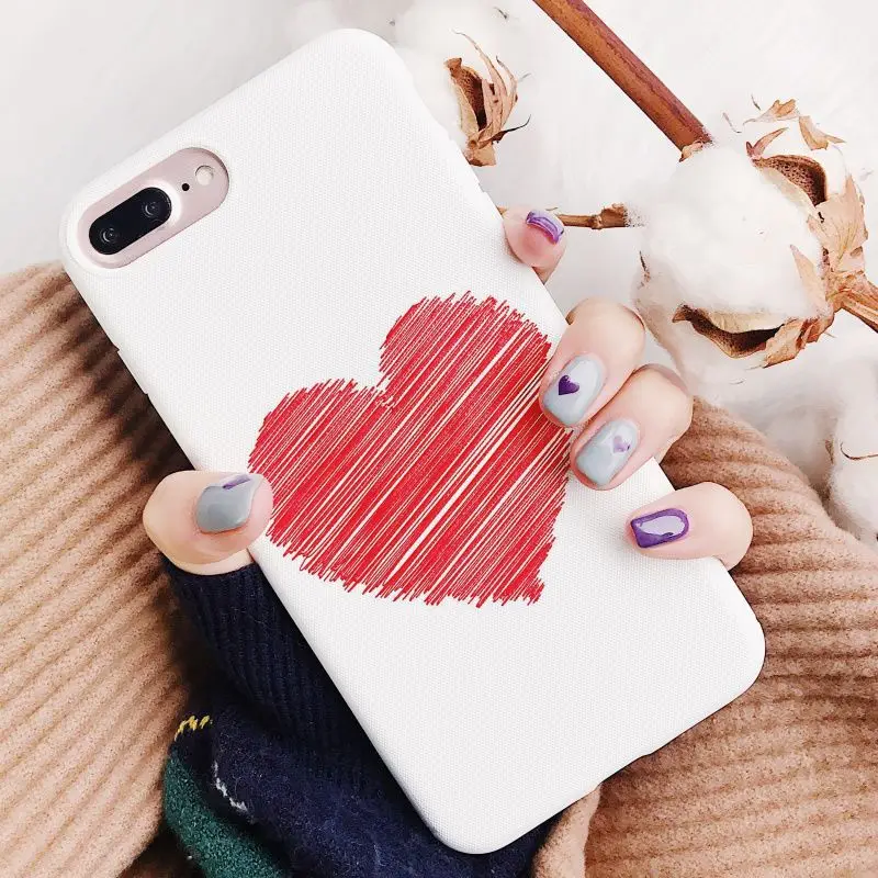 For iPhone 7 Plus Case Cover 6 6splus 8 X Soft Silicone 3D Relief Printing Protective Back Phone Covers | Мобильные телефоны и