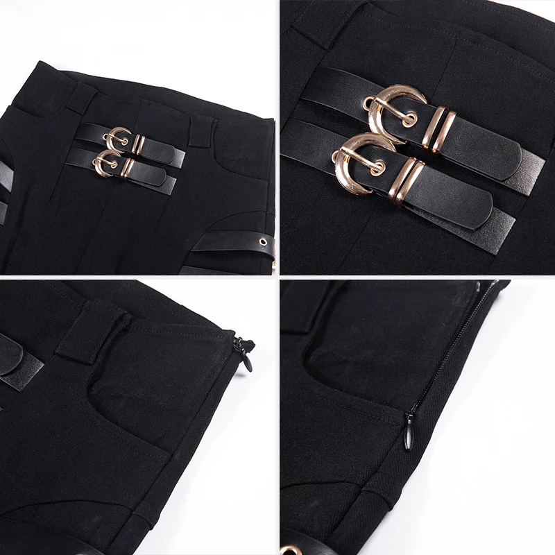 Женские брюки-карандаш с высокой талией черные облегающие брюки | Женская одежда