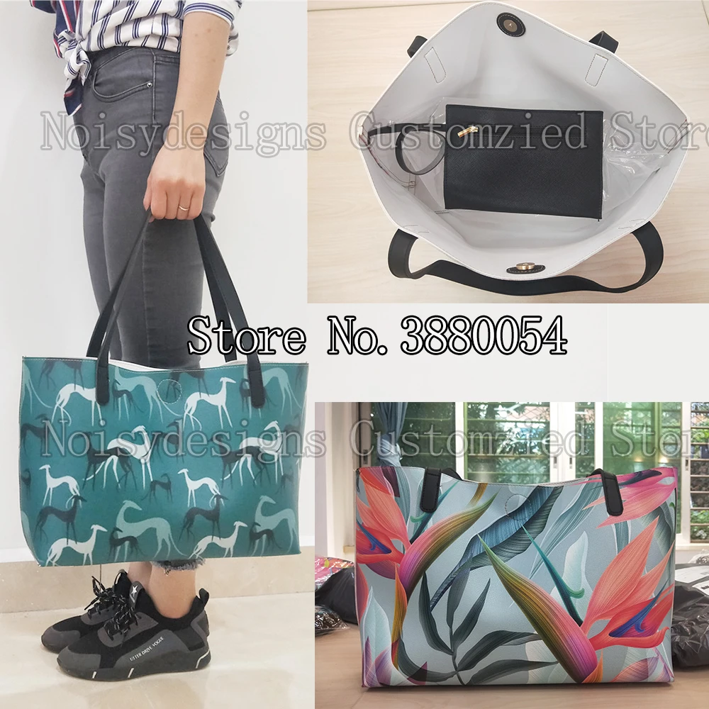 

Fashion 2019 Luxury Handbags Women Bags Girls Tropical Flower Bird Palm Bolsa Feminina Top-Handle Bag Pu Wallets Drop Shipping