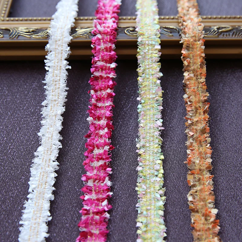 

4meter/lot 2.3cm 4color Fringe Webbing Lace Ribbons Dress Clothes Decoration Diy Curtain Ribbon Accessories X119