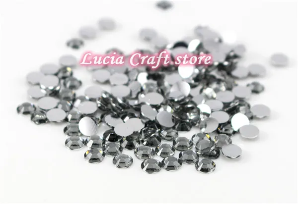 Grey Lucia Crafts 3 мм 2000 шт./пакет 17 Цвета для выбора SS10 FlatBack Стразы для рукоделия камни F0705 - Цвет: Grey