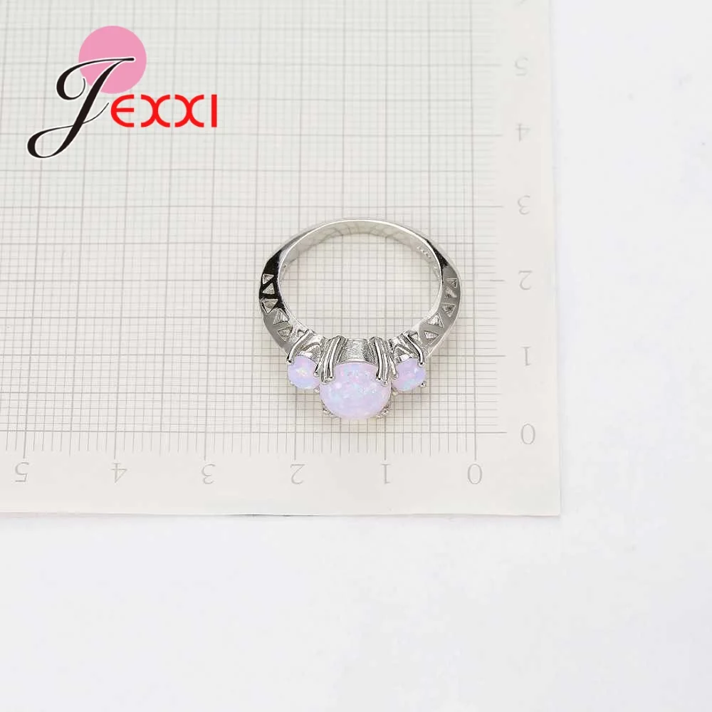 Женское кольцо с белым опалом Exquiste обручальное из стерлингового серебра 925 пробы