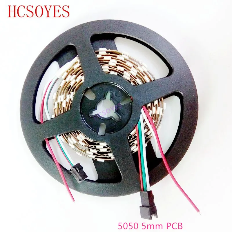 (2 м/лот) DC5V SK6812 3535 5050 60 светодиодный s/m 4 мм 5 PCB неводостойкая RGB адрессветодиодный