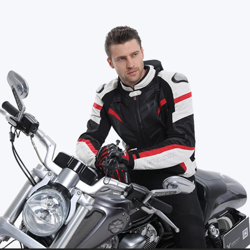 BENKIA Motorcycles Summer Racing Riding Jacket Motocross Motorbike Breathable With Protective Gear Moto Biker Coat | Автомобили и