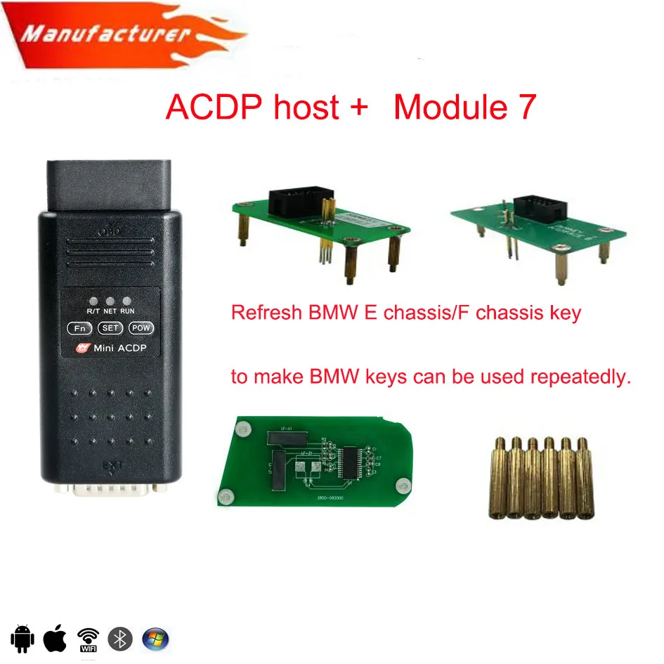 Yanhua Mini ACDP для BMW полный набор программирования CAS FEM BDC DEM ISN и 35 серии обновленная