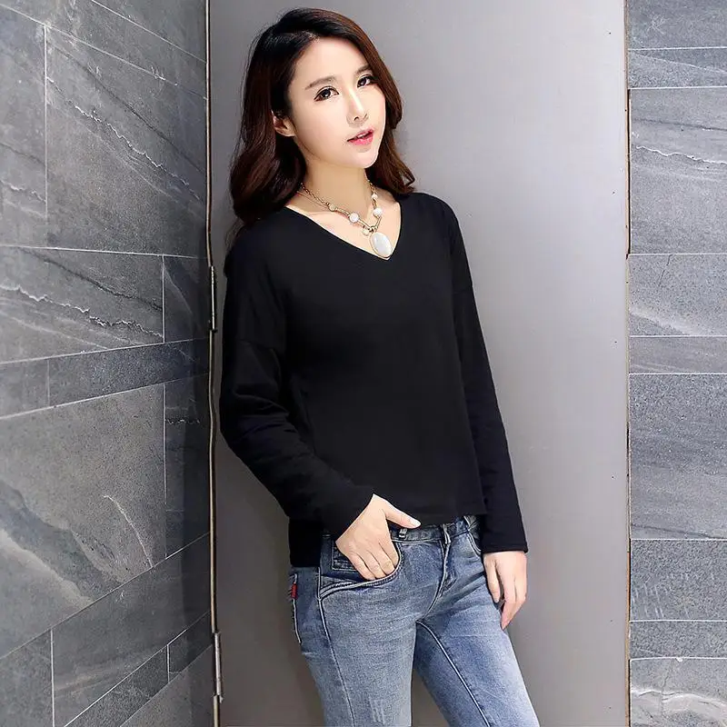 NFIVE бренд 2017 женские тонкие короткие футболки Корейская Осенняя новая рубашка с