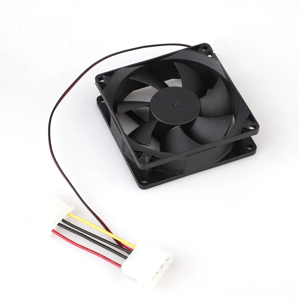 Кулер 80 мм для ПК кулер процессора 4 контактный компьютера 12 В 8 см тихий