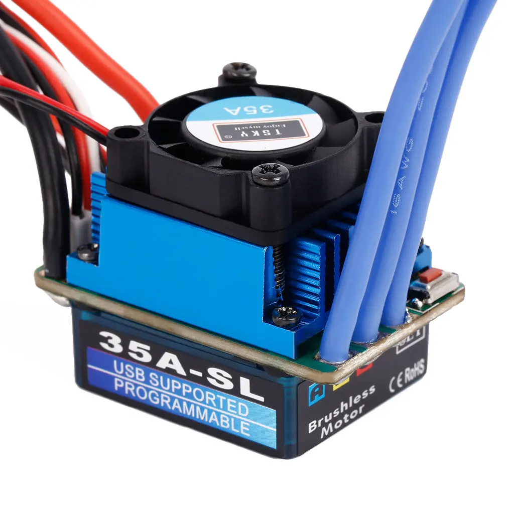 Бесплатная доставка гоночный 35A ESC бесщеточный Электрический регулятор скорости
