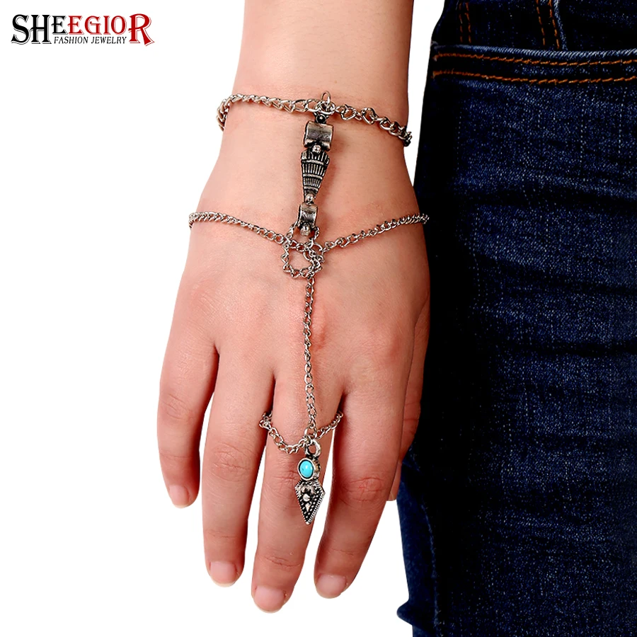 Винтажный Шарм браслет shegior со стрелками мужские Модные ювелирные изделия в
