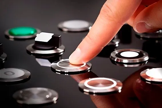 12В 22 мм красное кольцо светодиодный свет Мгновенный кнопочный переключатель DPST